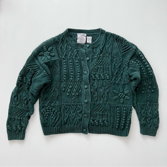 Sold @ebay Vintage Cape Isle Knitters Knitted by hand Cardigan Sweater - Picture 4 of 8